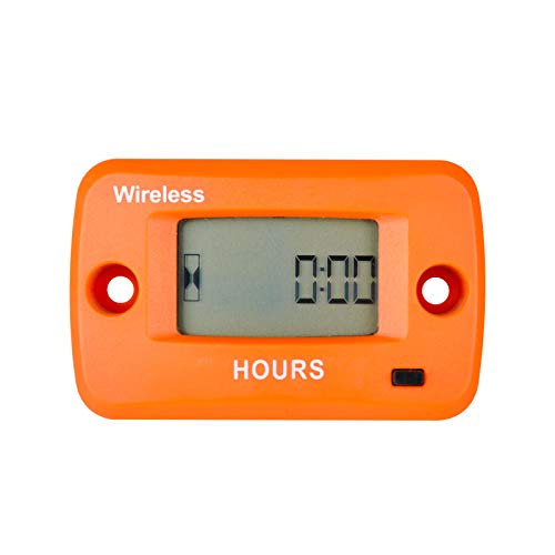 Jayron Digital Wireless Hour Meter,Vibration Activation,Used for Generator Marine ATV Lawn Mower and Equipment That Vibrates at Work