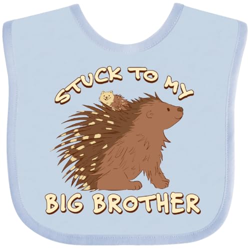 inktastic Stuck To My Big Brother Baby Bib