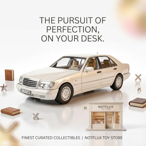 Image of 1:24 Scale Mercedes-Benz W140 S-Class 320 Model Car | Luxury Classic Diecast Toy | Metal Body, Realistic Design, Open Doors for Boys & Collectors [Multicolor] [Pack of 1]