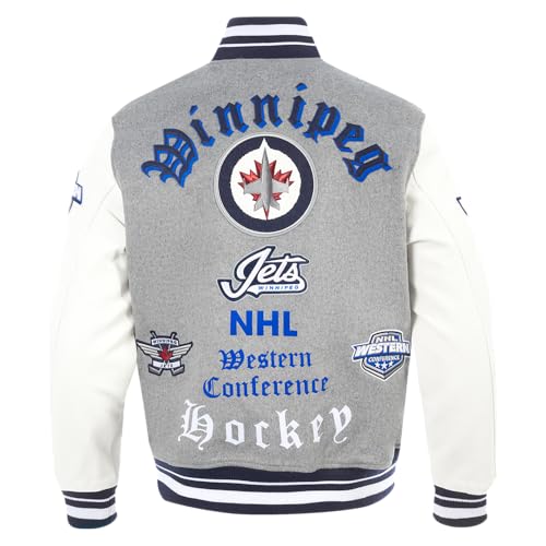Image of Pro Standard Mens NHL Old English Varsity Jacket