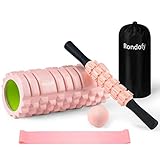 Rondofy フォームローラー 筋 膜 リリース 【業界モデル】500KG耐荷重 きんまくローラー 筋肉ほぐし セルライトローラー ストレッチ用品 5点セット 収納袋/日本語マニュアル付き