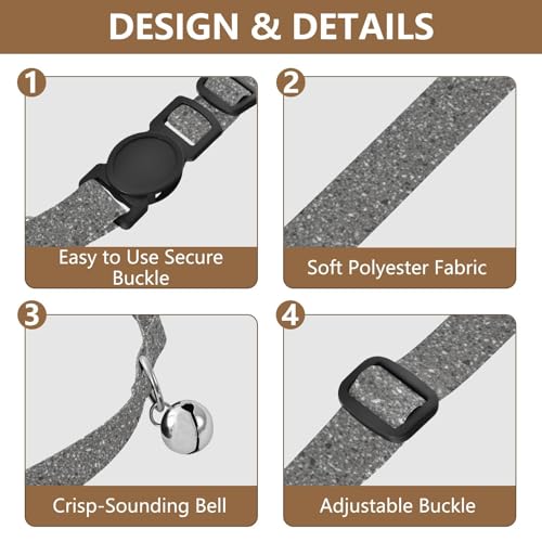 Collares para Perro Pequeño Ajustables 10.6 a 17.1 Pulgadas miniatura 5