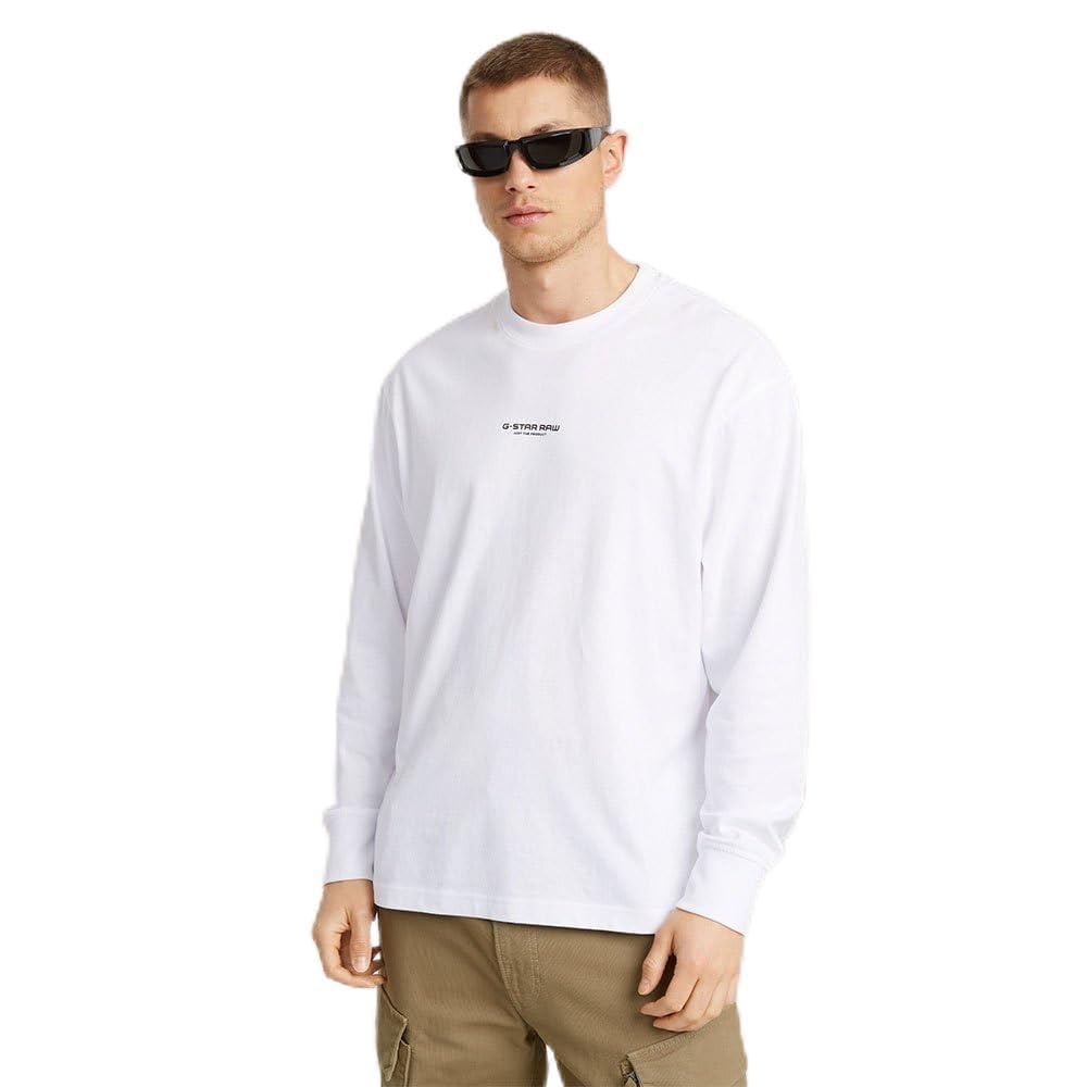G-Star Men's Center Chest Boxy T-Shirt, White (white D25078-C336-110), M