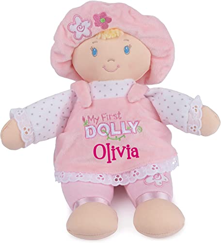 Soft Baby Doll for Girls Personalized First Plush Dolly 13 Inch S...