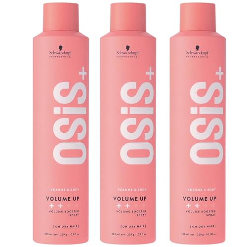 OSiS+ Volume Up Schwarzkopf contre les cheveux raides et plats avec ce lot de 3 sprays de 300ml