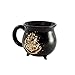 Harry Potter Cauldron Mug-Ideal Drinkware for Muggles, Coffee, Tea, Hot Chocolate, Soup - A Magic Novelty Gift for Slytherin and Gryffindor Potterheads - Black w/Dazzling Gold Hogwarts Quote, 22 fl oz