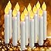 Produktbild LED Stabkerzen Flackernd 12 Stück , 16.5 * 2.0cm LED Elektrische Stabkerzen Warmweißes Licht, LED Kerzen Flackernd, Batteriebetrieben Flammenlose Lange Kerzen Für Partei Hochzeit Festival Dekoration