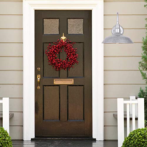 Goalplus Outdoor Gooseneck Barn Light, 10'' Diameter Galvanized Steel Finish Exterior Waterproof Wall Lantern Farmhouse Wall Sconce For Patio,Yard And Garage, 1 Pack, Lm2201-Sv #TOP3