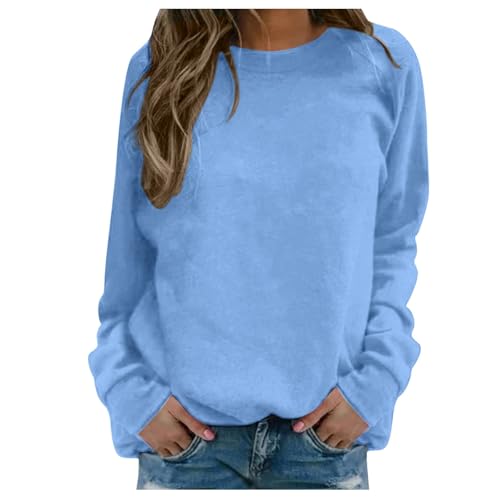 T-shirt manches longues imprimé streetwear bleu clair grand col rond taille XXL