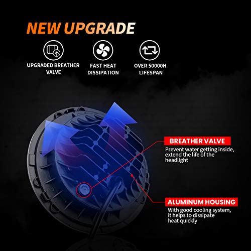 Image of XPCTD 7 Inch LED Headlight With Mounting Bracket For Touring Street Glide Road King Ultra Classic Electra Glide Fat Boy Tri Cvo Heritage Softail Slim