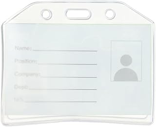 طقم حامل بطاقة هوية H-061 بلون شفاف من 5 قطع من ثري ايه
