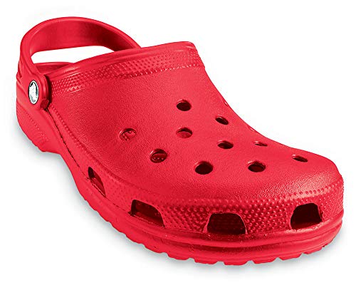 Image of Crocs Classic Clog|Comfortable Slip On Casual Water Shoe, Red, 7 US Men / 9 US Women