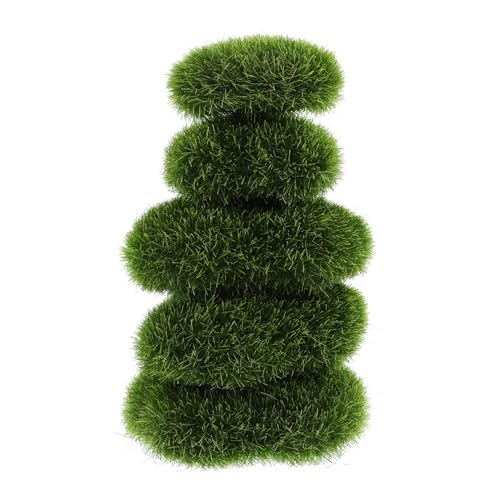 OSOLADY 5pcs Fake Moss Blocks Artificial Stone Decor Micro Landscape Moss Rocks for DIY Wall Art