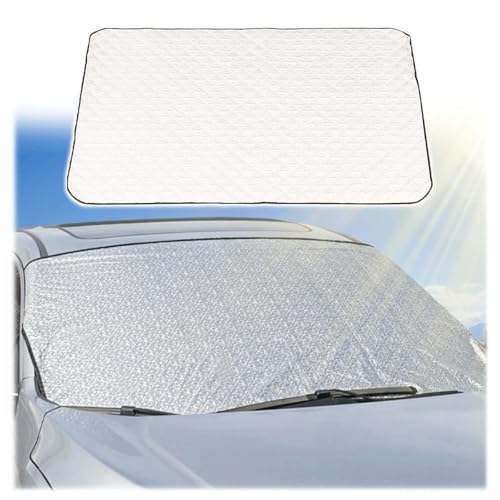 Couverture de pare-brise, 147*95cm Protege Pare Brise Givre, Housse de pare-brise de voiture, protection solaire, protection contre le gel, protection de...