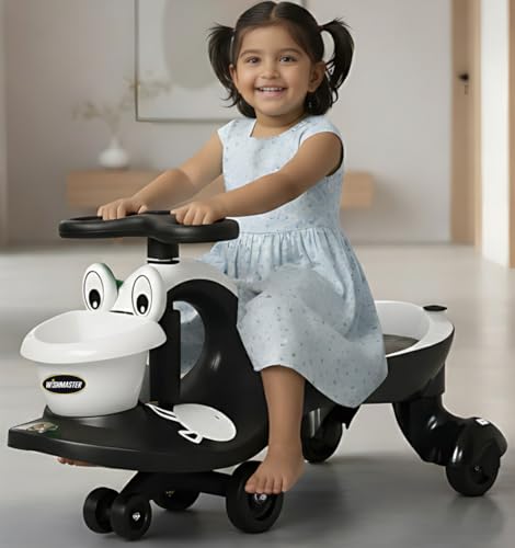 Image of Wishmaster Swing Magic Panda Car for Kids, Twister Ride on, Non Battery Operated Baby Push Rider Without Music & Light | Self-Balancing Twist Steering | Age 2-8 Years