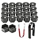 Gebildet 22pcs 19mm(Innendurchmesser) Universal Kunststoff Radmutterkappen Auto Mutter Covers Bolt Radkappen mit 2pcs Abziehhaken(Grau)