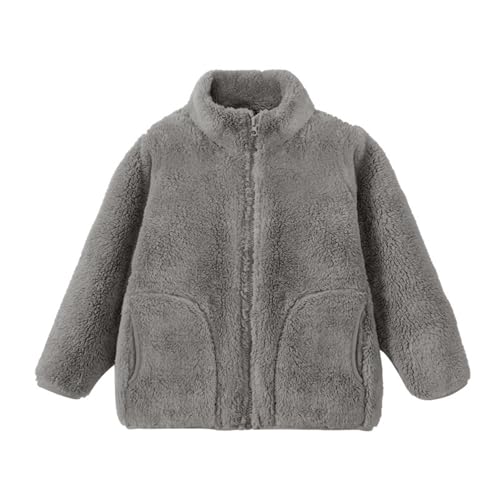 Girls Fleece Jacket Zip Up Sherpa Coat Kids Fall Hoodie Fuzzy Sweatshirt Winter Warm Plush Fleece Teddy Coat Princess Jacket3