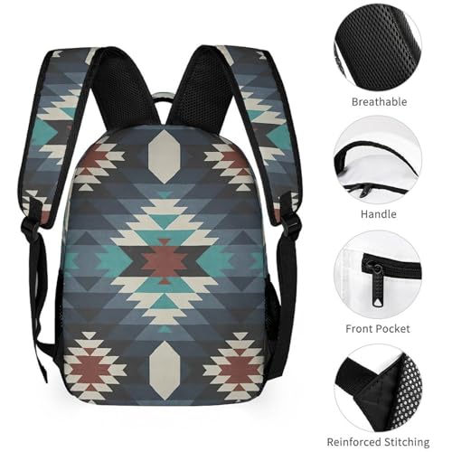 Aztec Backpack for School, Western Ethnic Tribal Style Laptop Backpack Bookbag for Casual Travel Outdoor Daypack for Teens Boys Girls Kids4