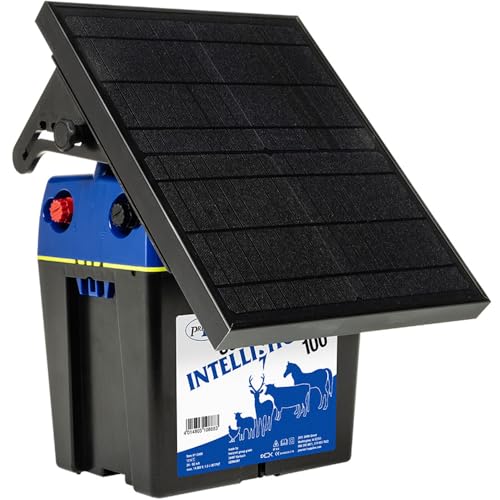 Premier 1 Solar IntelliShock® 100 Electric Fence Energizer – 1.0J Output, 15W Solar Panel