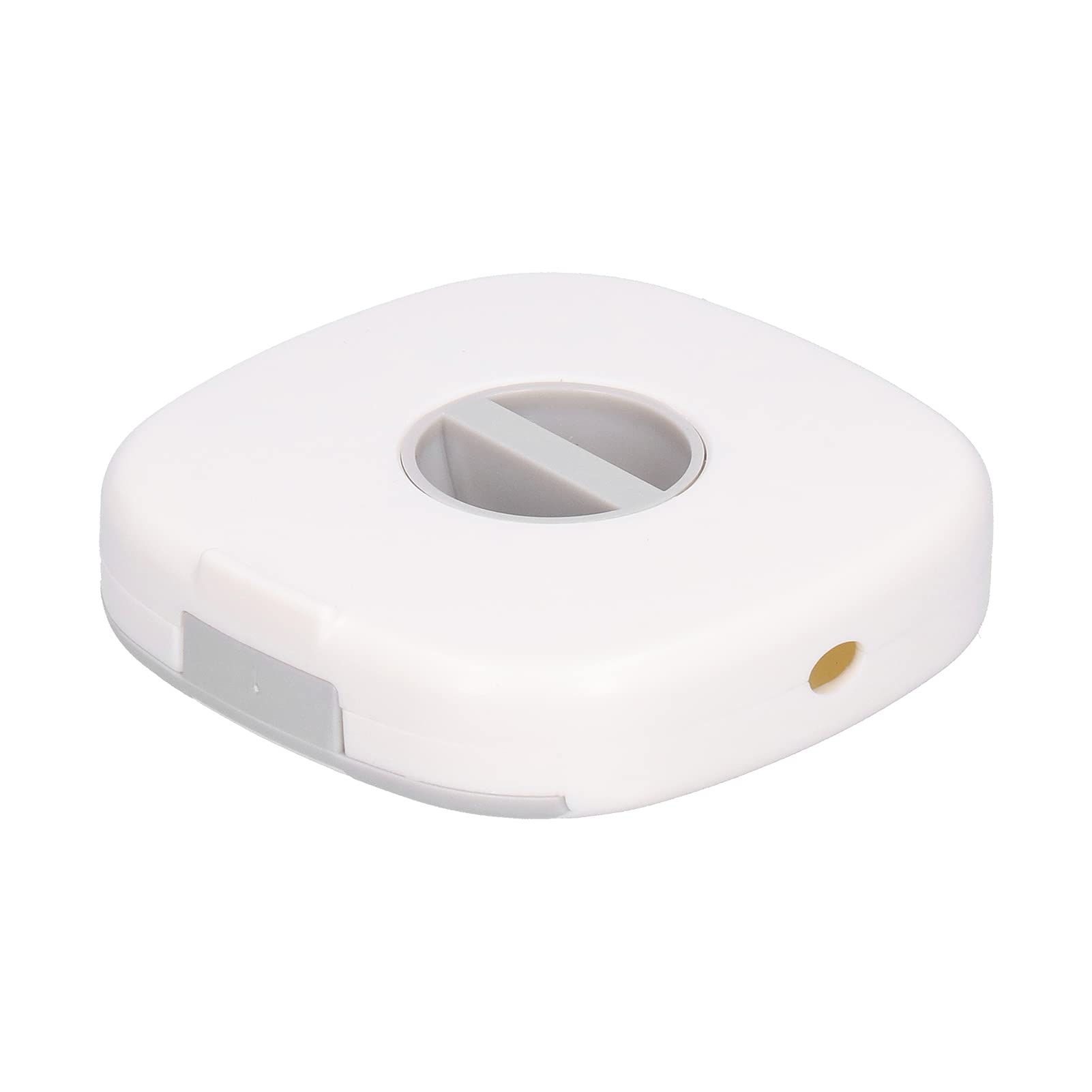 Cable Winder Portable Rotatable Wire Wrapper with Phone Holder USB Cord Organizer Data Cable Plastic Storage Box for Home Office(White)