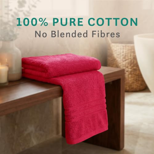 Image of MYTRIDENT Comfort Living Bath Towels | Quick Drying | Travel Friendly | for Men /Women|1 Piece Large Size |100% Cotton 400 GSM |70 cms x 140 cms - Multicolor