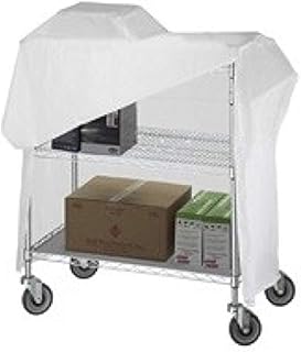 R&B Wire Products UC2448-CVRKIT 24 x 48 x 42 in. Nylon Utility Cart Cover Kit - White