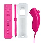 Qumox Remote and Nunchuck Nunchuk Controller set For WII Pink