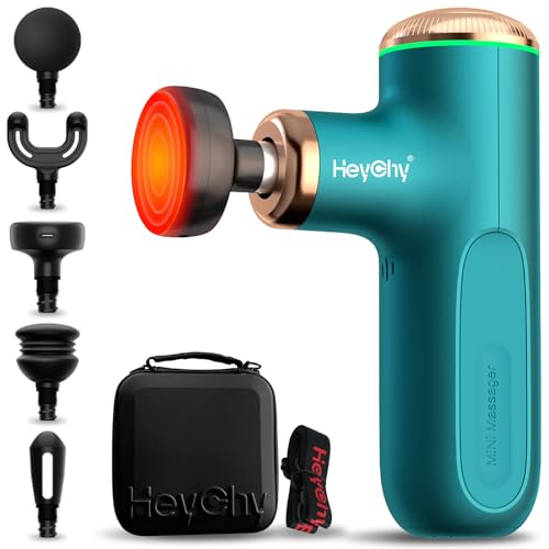 Massage Gun with Heat Function, 5 Adjustable Speed & 5 Massage He...