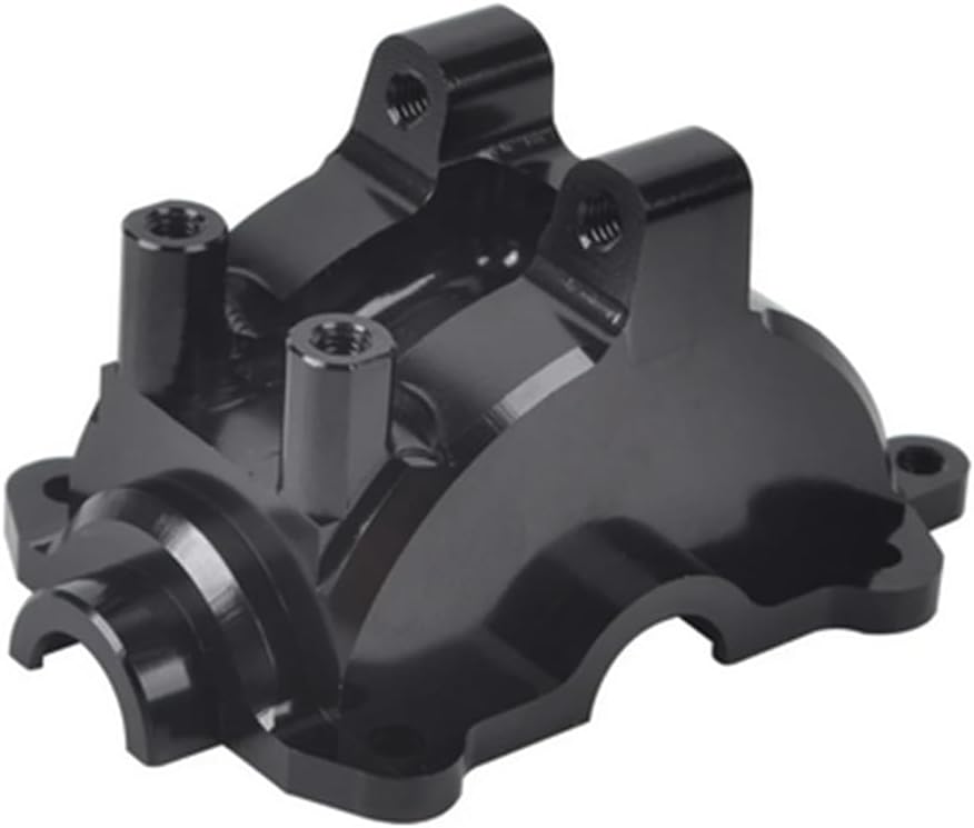 Differential Cover for Tamiya TT02 TT02D TT02B TT02RR TT02FT 1/10 RC Aluminum Alloy Differential Front and Rear Upper Cover Upgrade Parts (Black)