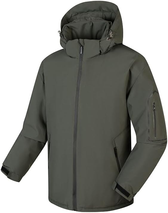 Men'S Waterproof Ski Jacket Warm Winter Snow Coat Mountain Windbreaker Hooded Raincoat Jacket