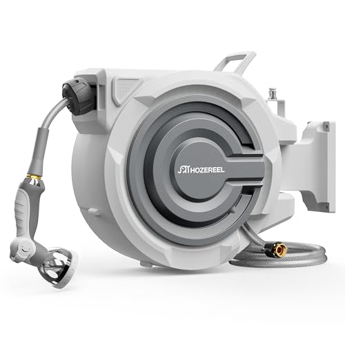 72 FT x 1/2' Retractable Garden Hose Reel by HOZEREEL...