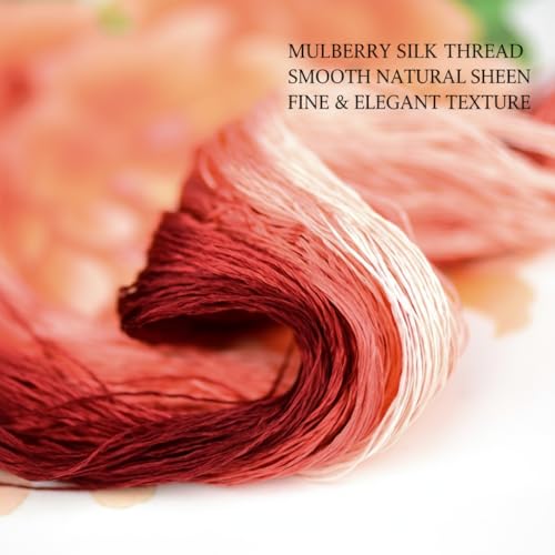 Image of Natural 100% Mulberry Handmade Embroidery Silk Thread Silk Floss (33)