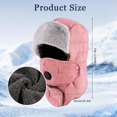 Image of SANNIDHI Winter Cap for Women Men Windproof Balaclava Ski Thermal Hat