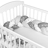 Protector Cuna Chichonera 150 cm - Cama Bebé Trenzado Parac