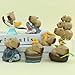 YGMONER 7 Pcs Capybara Car Dashboard Figurines 2-3 inches Decoration Cute Car Interior Ornaments