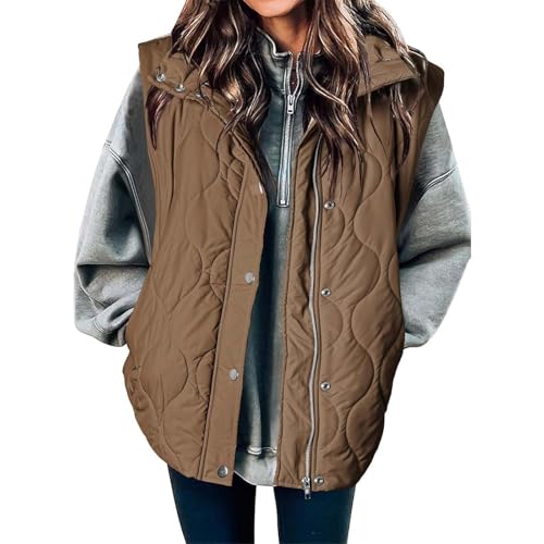 Uwdiohq Blusa Mujer Ofertas Vestido Leopardo Mujer Chaleco Capucha Mujer Chaleco Acolchado Mujer Marca Chaleco Traje Mujer Vestir Chaquetas Mujer Acolchadas Ligeras Chándal Mujer Baratos