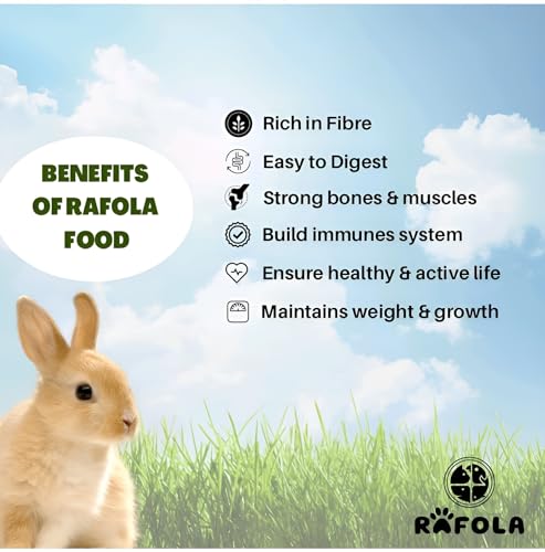 Image of Premium Rabbit Food-High Fiber Blend With Alfalfa, & Nutritious Vegetables-All Natural Pellets For Adult Rabbits, 1 Kg