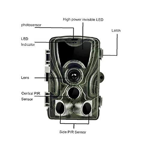 Ohomr 20MP Jacht Track Camera HD 1080 P 42LED Wildlife Scouting Cam Nachtzicht IR Camera Jacht Benodigdheden - Image 3