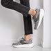Women's Orthopedic Fashion Sneakers for Plantar Fasciitis: Vegan Ergonomic Walking Shoes for Foot and Heel Pain Relief, Breathable Casual Shoes for Neuropathy Gray Size 8.5