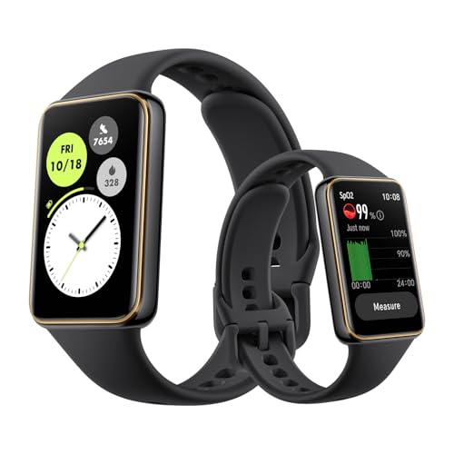 HONOR Band 10 Smart Watch, 1.57' AMOLED Fitness Tracker, SpO2, Frequenza Cardiaca, 96 Modalità Sport, 5ATM Impermeabile, 14 Giorni di Standy, Compatibile con Android e iOS, Nero