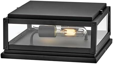 Hinkley Max Small Pier Mount Lantern, Black