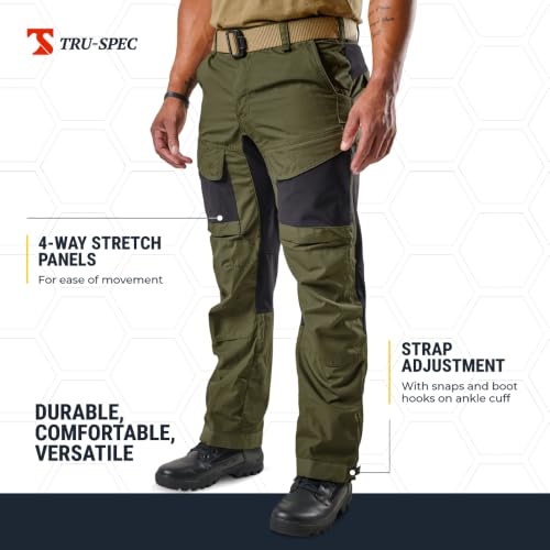 Image of Tru-Spec Xpedition Tactical Pants for Men - Water-Resistant Outdoor Work & Hiking Pants with Dual Zippered Cooling Vents