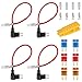 Portafusible Coche Circuito Cuchilla Estilo Adaptador Add-A-Circuit Fusible Titular con 1 PCS Extractor 6 Fusibles 5A 10A 15A