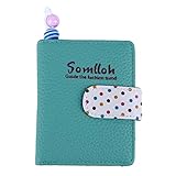 Esta bonita y compacta cartera es un práctico organizador que proporciona un montón de espacio para colocar tus monedas, notas, tarjetas y fotos.
