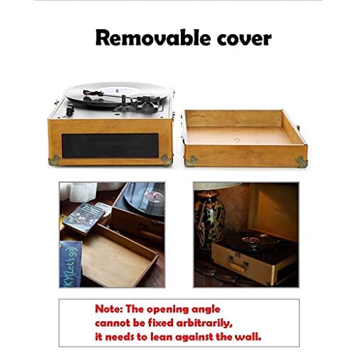 TAISK Tourne-Disque rétro, boîte à Musique de Style Vintage en Bois Naturel, Tourne-Disque avec Haut-parleurs stéréo… - Les Beatles, Paul McCartney, John Lennon, RIngo Starr, George Harrison TAISK Tourne-Disque rétro, boîte à Musique de Style Vintage en Bois Naturel, Tourne-Disque avec Haut-parleurs stéréo… – Image 6