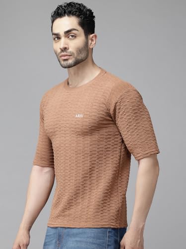 Image of TICOSS Men's Polyester Regular Fit T-Shirt