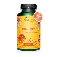 Vegavero Difese Immunitarie Adulti | 120 capsule | con Echinacea, Vitamina C, D3, Zinco e Selenio | Senza Additivi e Certificato in Laboratorio | Rinforzo Sistema Immunitario