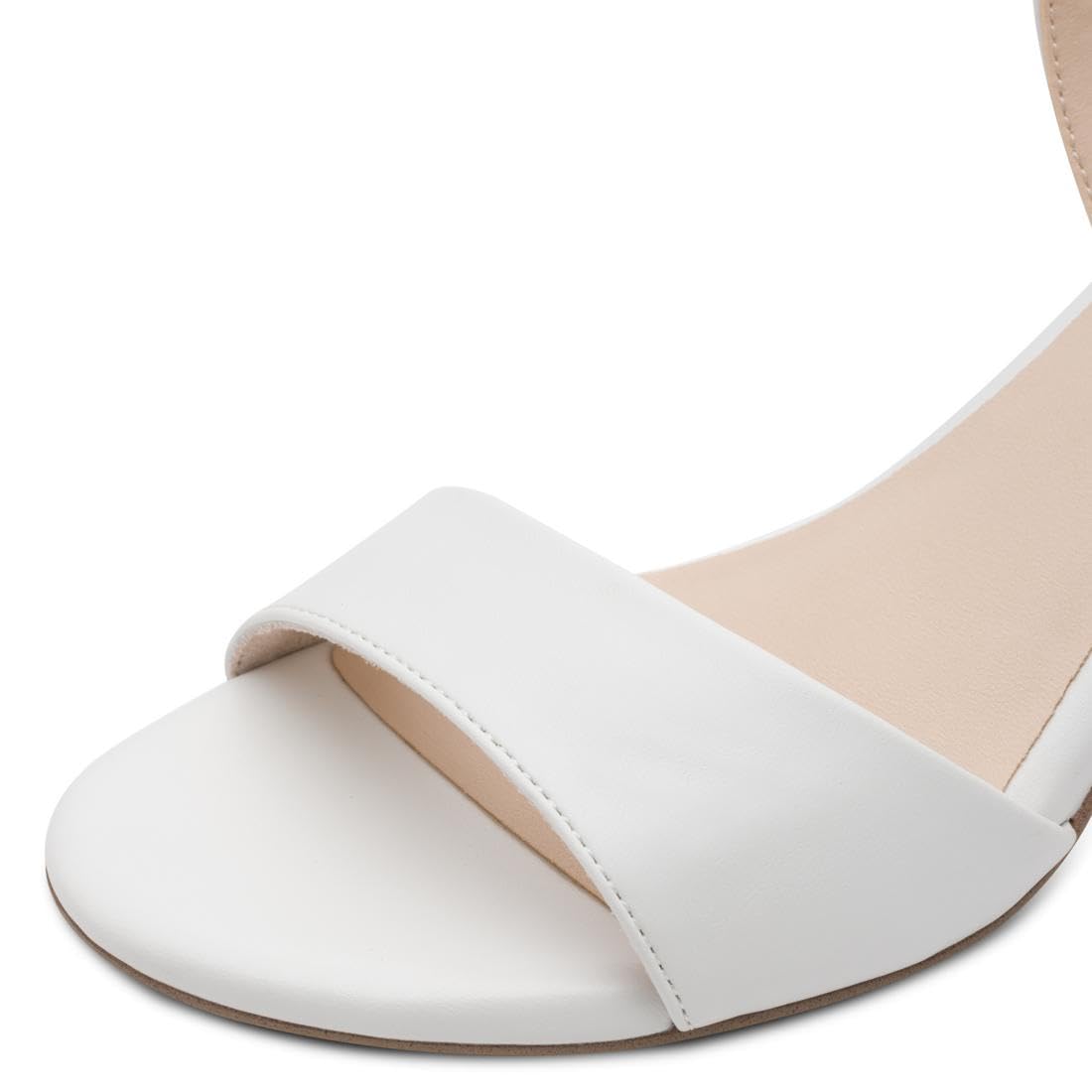 Tamaris Damen Heeled Sandals Synthetik, weiß, 38 EU