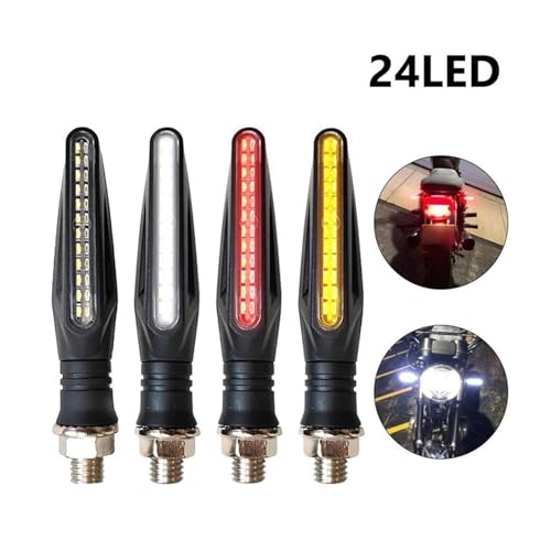 Clignotant de moto LED White feux de course DRL étanches IP68