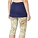 SOFIBELLA UV Abaza Feather 13 in Womens Tennis Skirt with Capri Leggings - Gold Animal / 2X